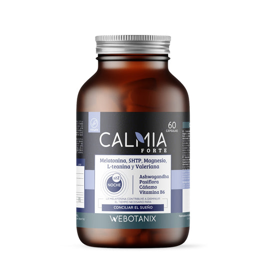 Calmia Noche Forte (5HTP+melatonina+magnez, L-teanina, waleriana) WEBOTANIX 60 kapsułek