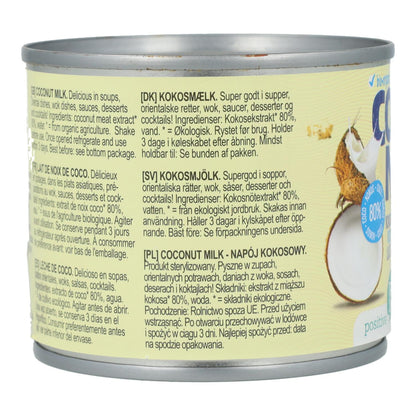 Lait de coco 80 % BIO Terrasana 200 ml