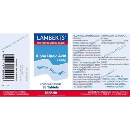 2-pack alfa-liponsyra 300 mg Lamberts, 90 tabletter