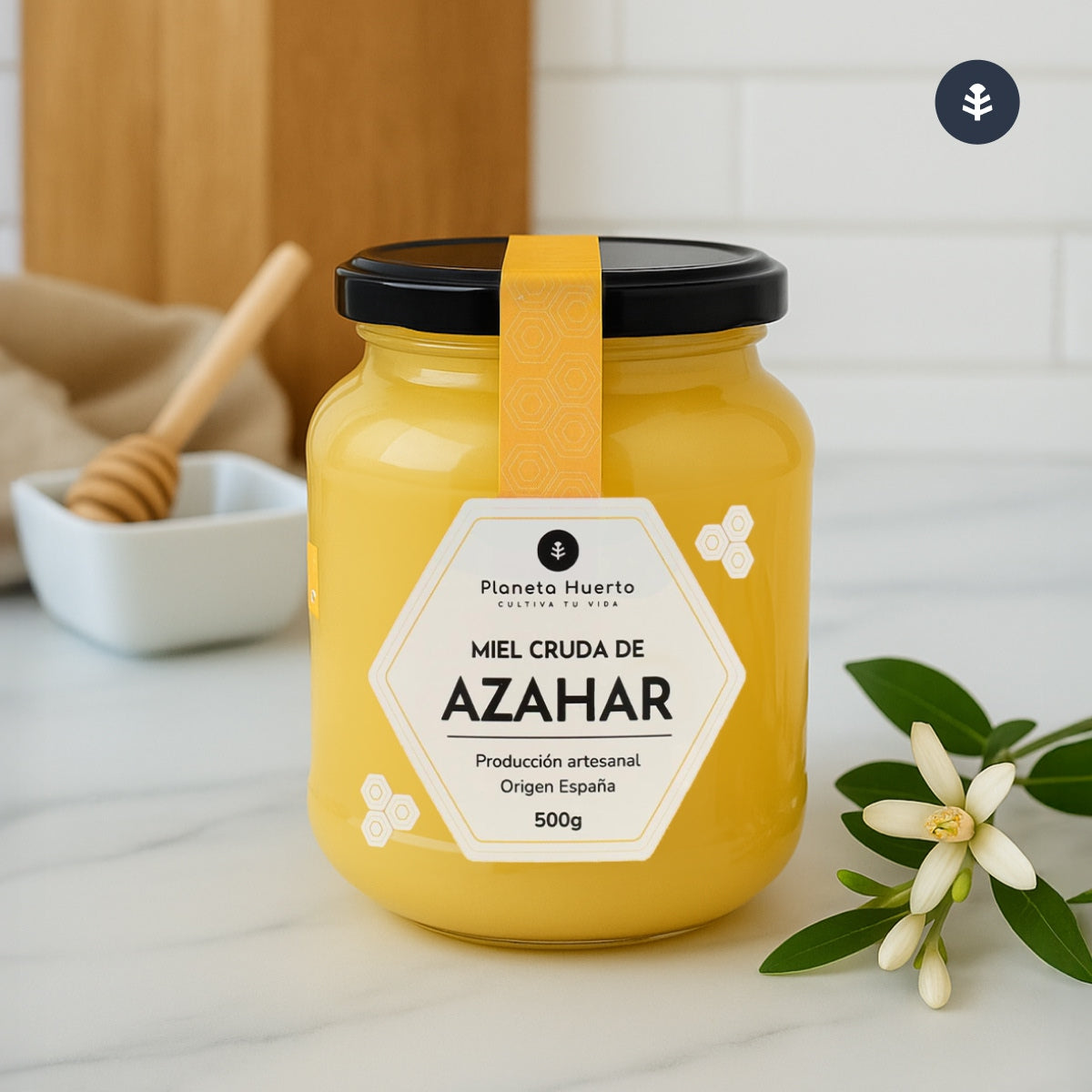 Miel cru de fleurs d'oranger Planeta Huerto 1 Kg
