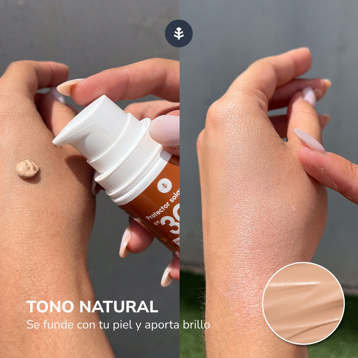 Getönte Sonnenschutzcreme für das Gesicht, 100 % mineralisch, LSF 30, Planeta Huerto, 50 ml