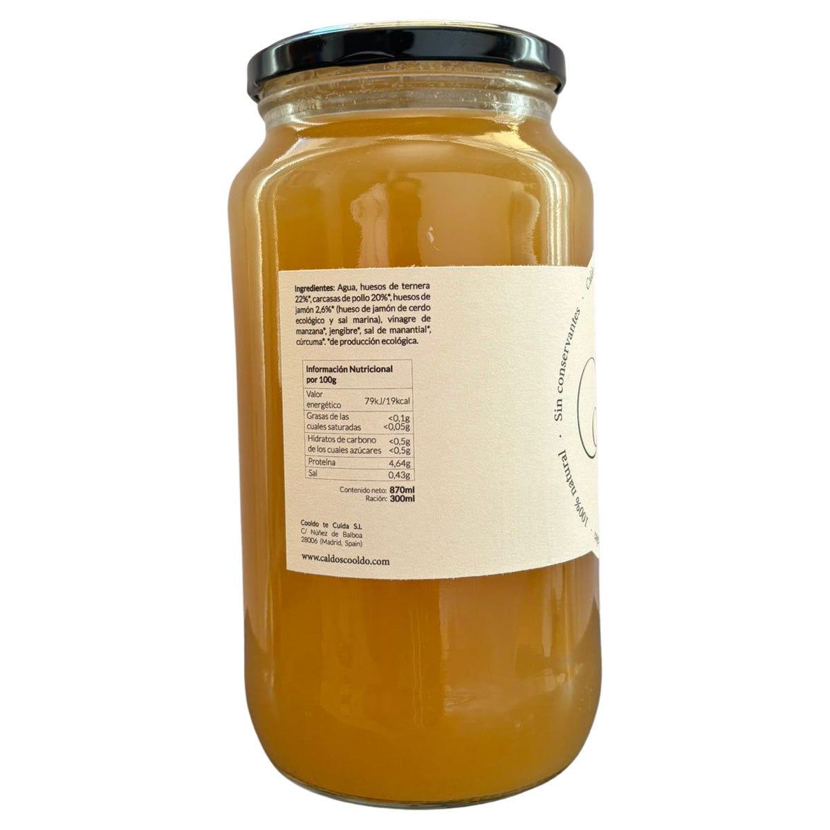 Bouillon d'os Cooldo 870 ml