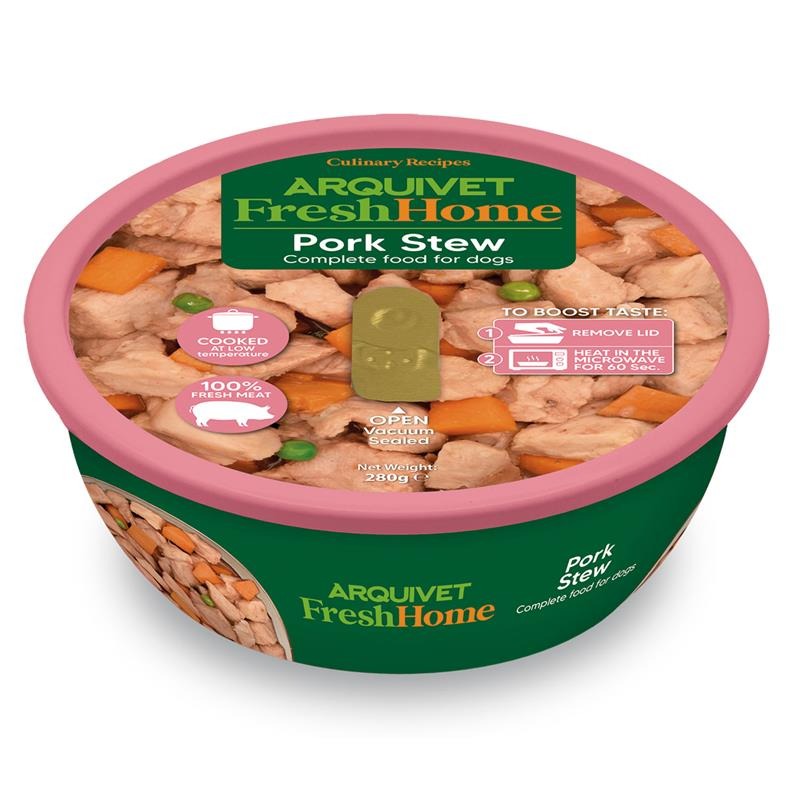 Arquivet Fresh Home Pork Stew Natvoer voor honden met varkensvlees 280 g