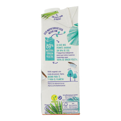 Pack 6 uds Bebida de Coco Sin azúcar Alpro 1 Litro