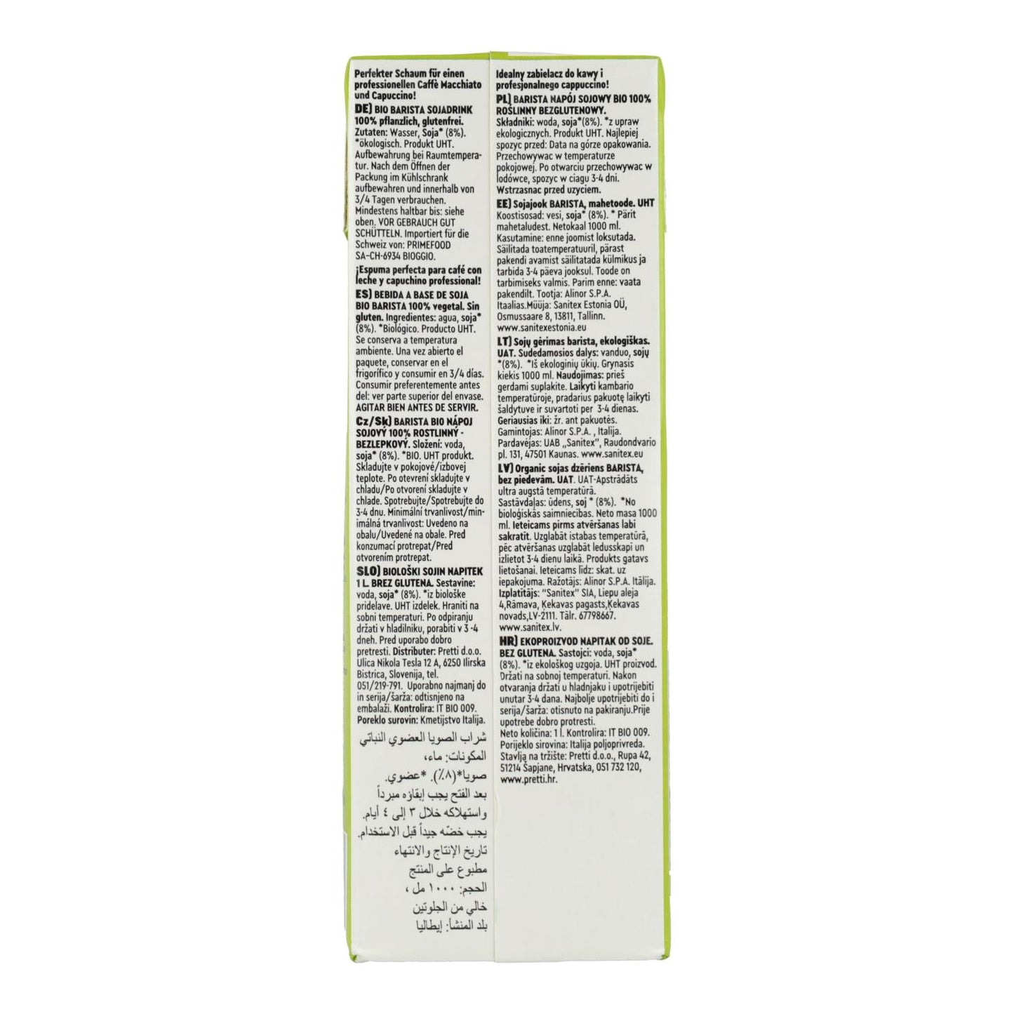 Glutenfri sojadryck Barista BIO Vitariz 1 l