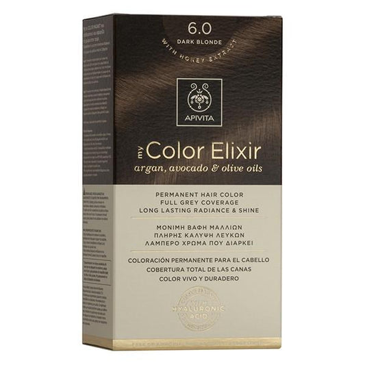 My Colour Elixir N6.0 Blonde Hair Dye Apivita