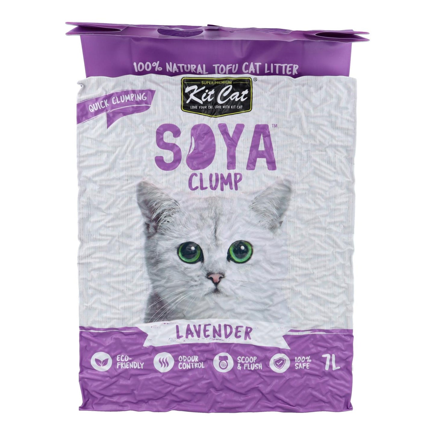 Kit Cat Arena Eco SoyaClump - Lavender 7 L Kattenbakvulling