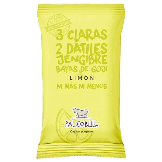 Barretta energetica al limone, goji e zenzero Paleobull 55 g