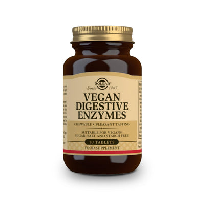 Vegane Verdauungsenzyme, 50 Kautabletten