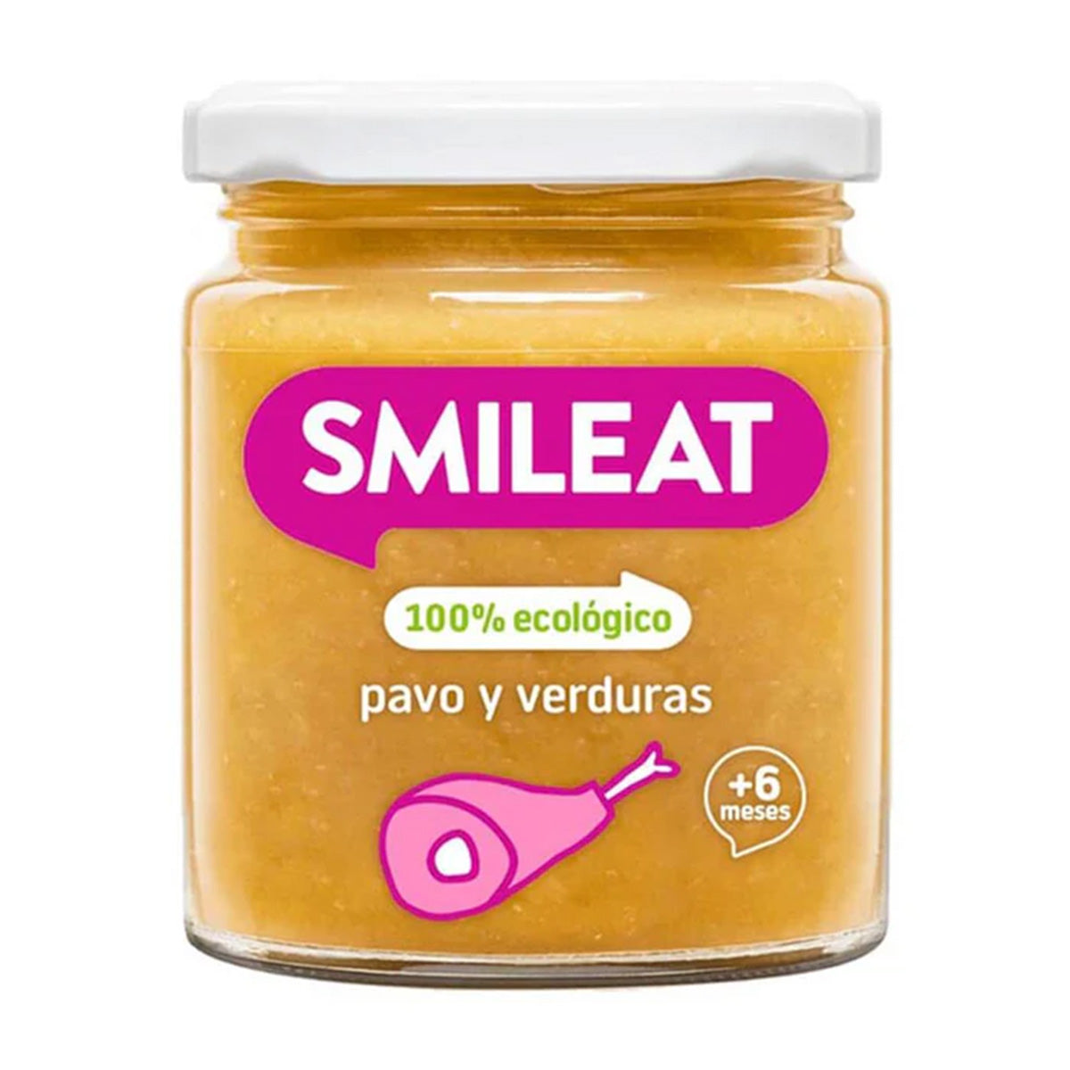 Confezione da 12 vasetti BIO tacchino e verdure +6 mesi Smileat, 230 g