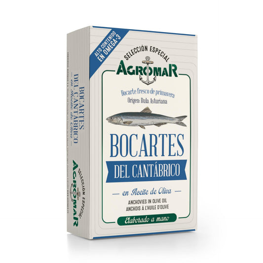 Bocartes del Cantábrico en aceite de oliva 115 g (78 g escurrido)