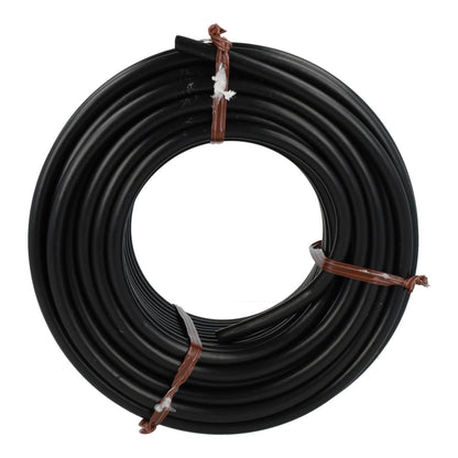 Zwarte microslang Ø 4 mm Planeta Huerto 25 m