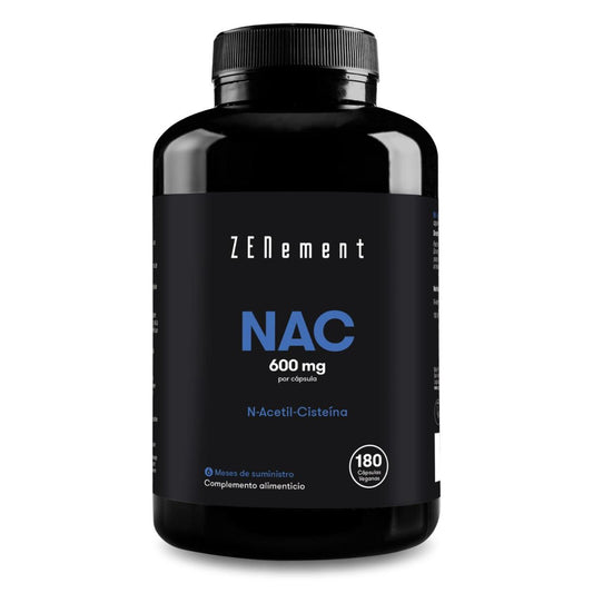NAC N-Acetyl-Cystein, 600 mg Zenement, 180 veganska tabletter  NAC 600 mg