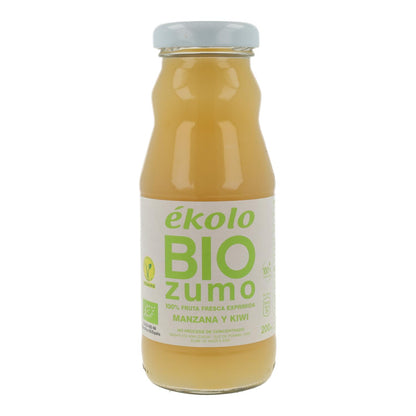 100 % ekologisk kiwi- och äppelsaft, pressad ékolo 750 ml