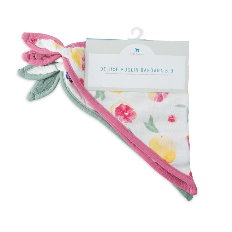 Bambus-Lätzchen Sweet Tartar 2 Stück Rosa und Blau Little Unicorn