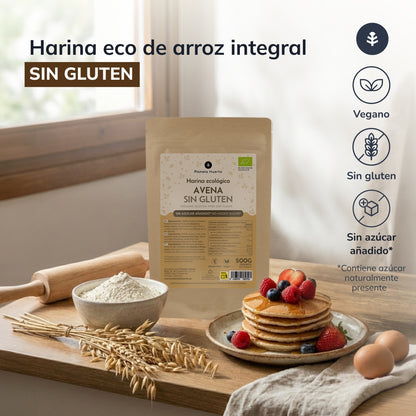 Pack of 2x ECO Gluten-Free Oat Flour Planeta Huerto