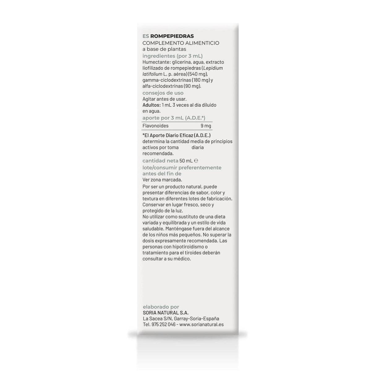 3er-Pack Soria Natural Steinebrecher-Extrakt, 50 ml