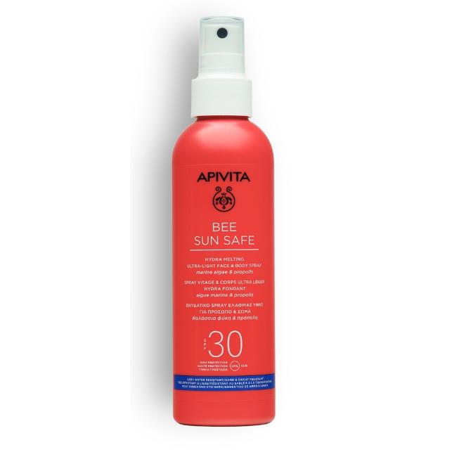 Ultraleichtes Sonnenspray Hydra Melting SPF30 Apivita 200 ml