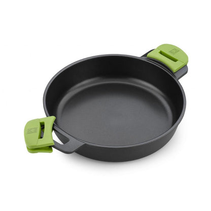 Låg kastrull ECO+ med lock i gjuten aluminium Bra Prior 36 cm