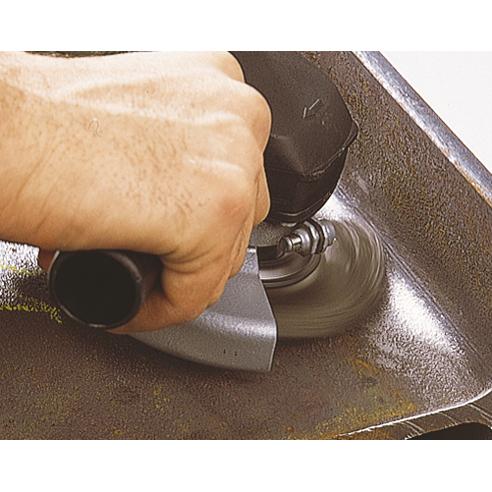 Wolfcraft 2701000 - 1 metal disc brush, braided, M 14 thread Ø 100 x 15 mm