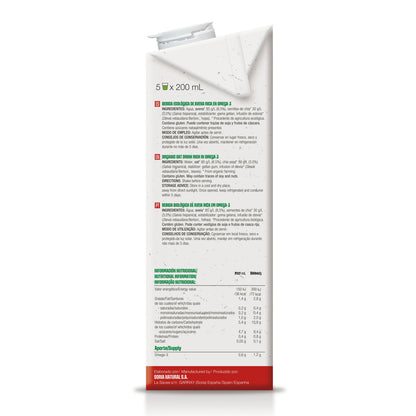 Ekologisk havredryck rik på omega 3, Soria Natural, 1 l