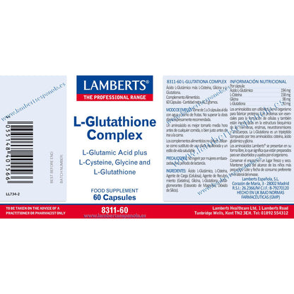 Lamberts L-Glutathione Complex, 60 capsules