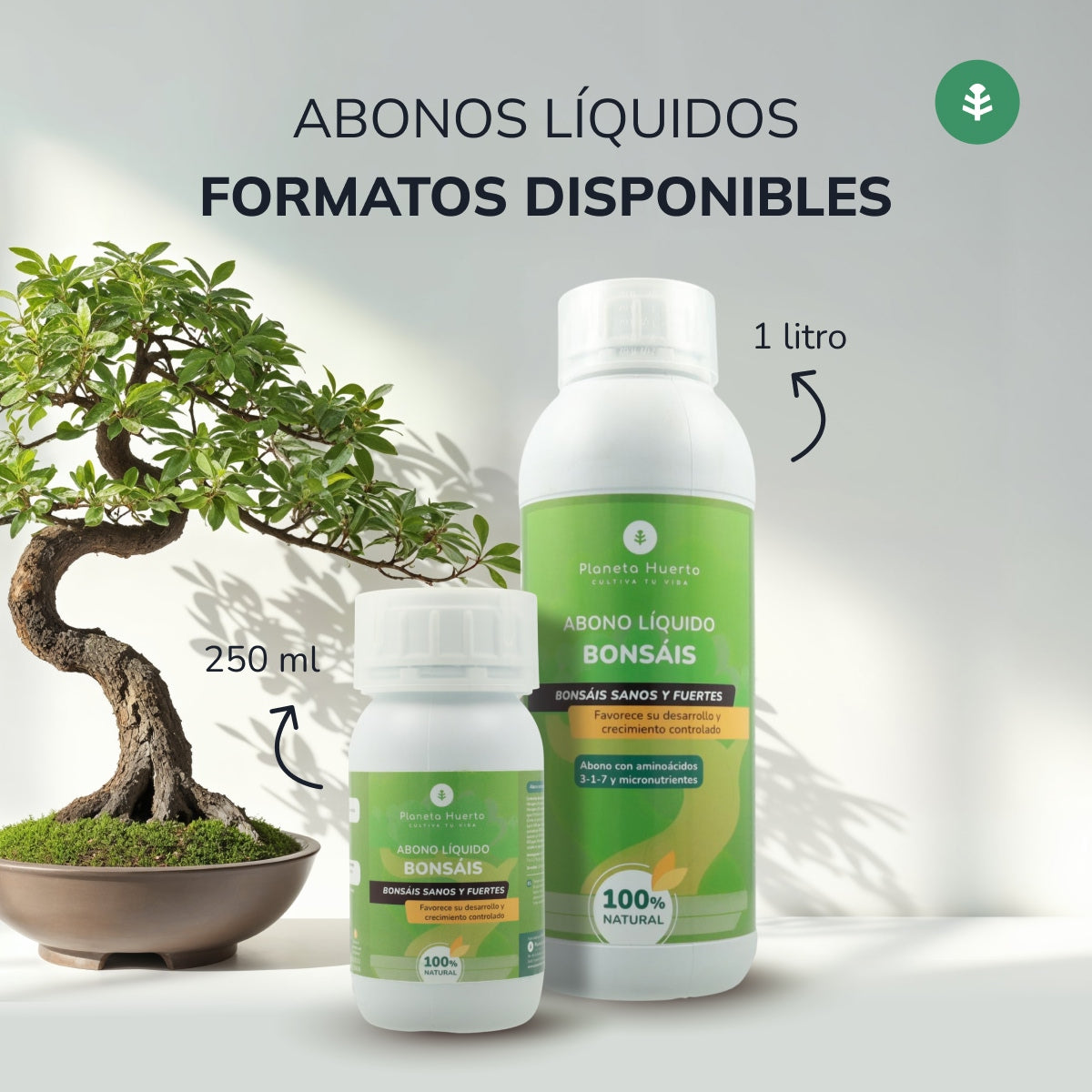 Engrais liquide pour bonsaïs Planeta Huerto 250 ml