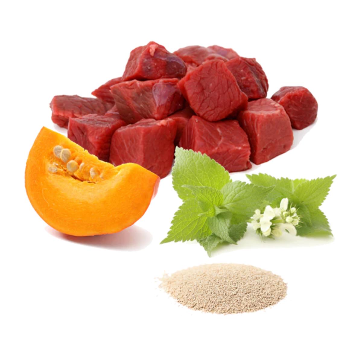 Mokra karma dla kotów Barf Bigotes felices (wołowina) BIO Puromenu 100 g