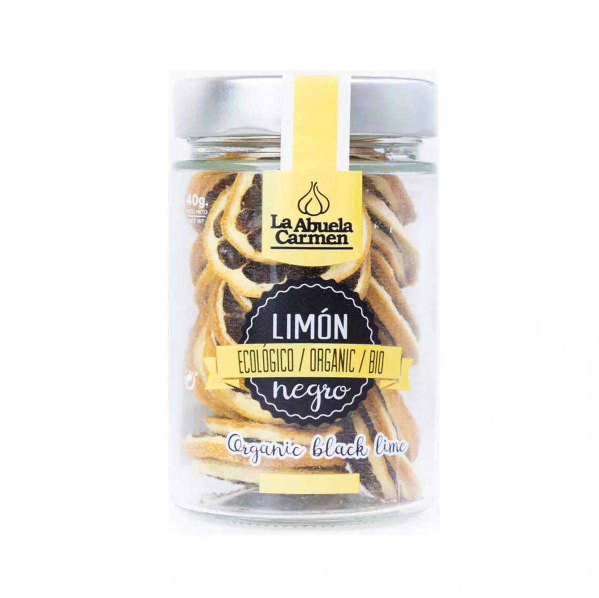 Ekologiczne plasterki czarnej cytryny, La abuela Carmen, 40 g