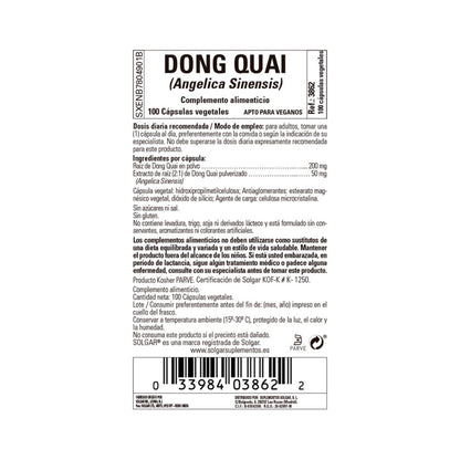 Dong Quai (Angelica sinensis), 100 Vegetarian Capsules
