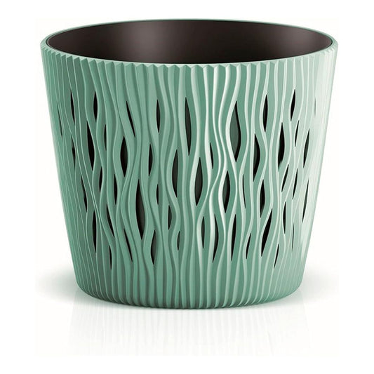 Vaso Duna con inserto turchese D 16 x 14