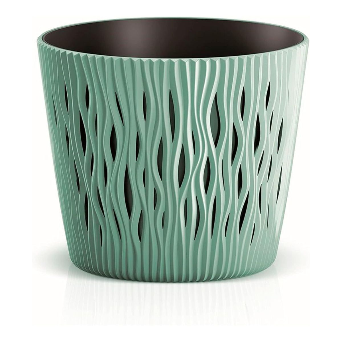 Doniczka Duna z turkusową wkładką D 19 x 17