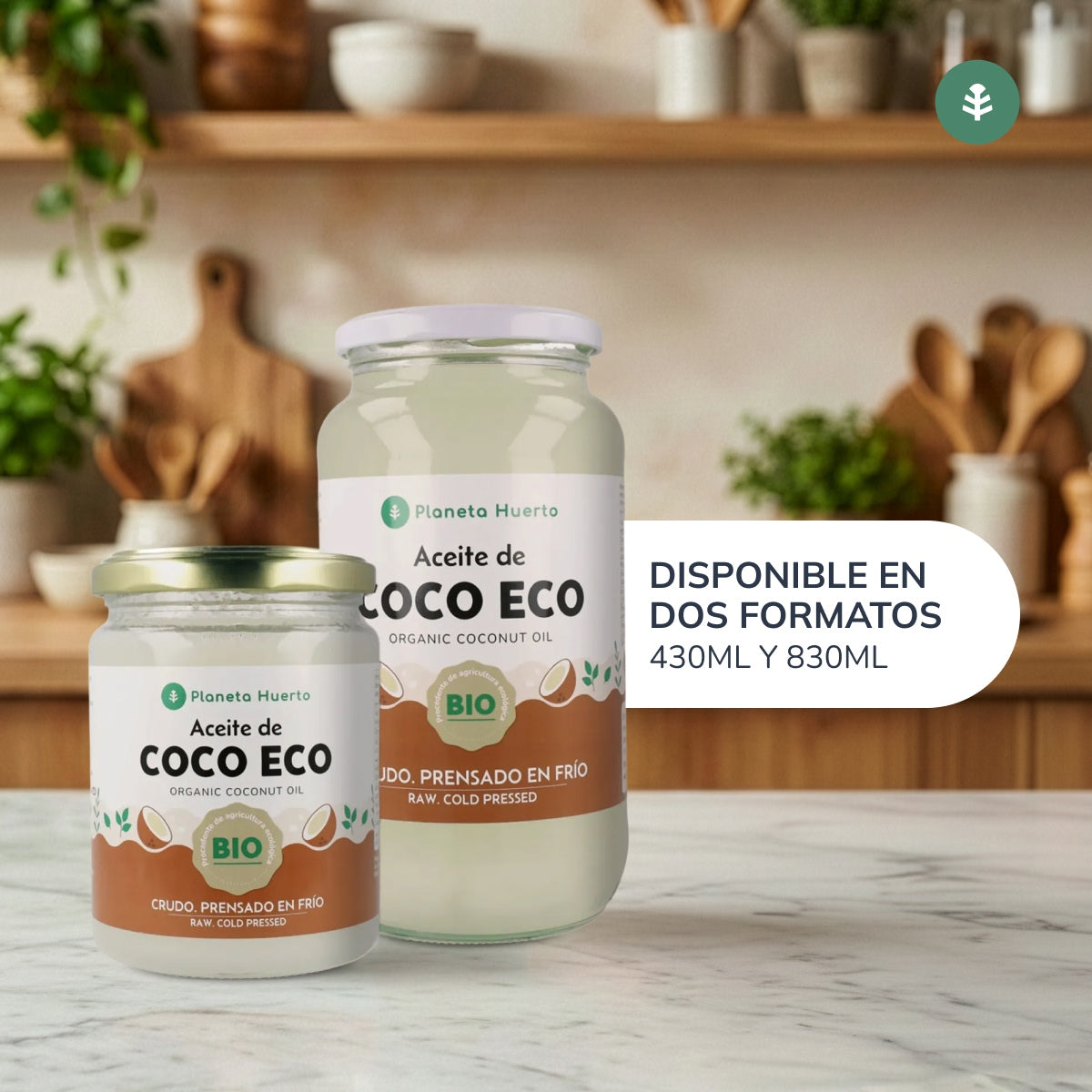 Pak 3x Virgin kokosolie ECO Planeta Huerto 1L