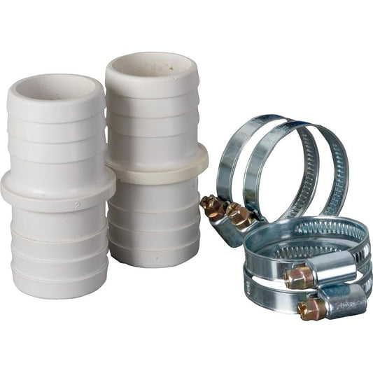 Kit med 2 slangkopplingar Ø 38 mm + 4 klämmor Gre