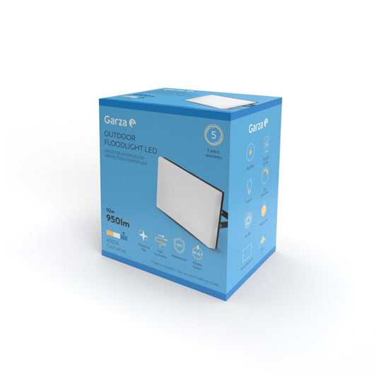 Proiettore faretto Design LED da esterno, 10W, 950LM, luce fredda (6000K) Garza