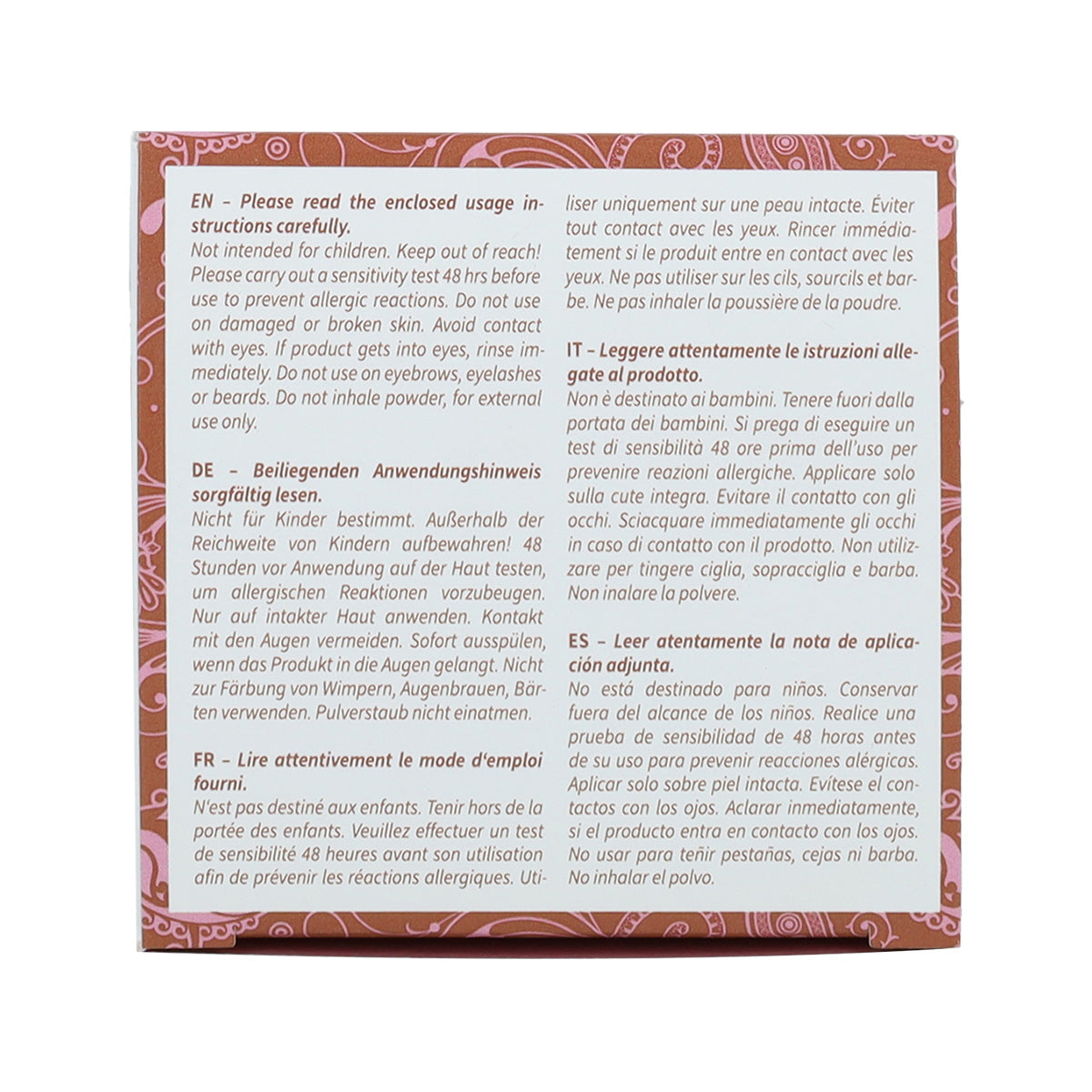 Naturalna farba do włosów w kolorze jasnobrązowym, Khadi, 100 g