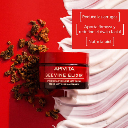Crème tegen rimpels & voor een stevige huid - Rijke textuur BEEVINE ELIXIR, APIVITA 50 ml
