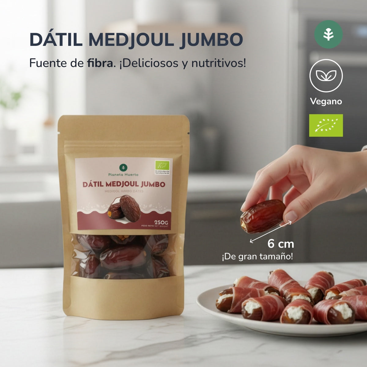 Daktyle medjoul jumbo ECO Planeta Huerto 250 g