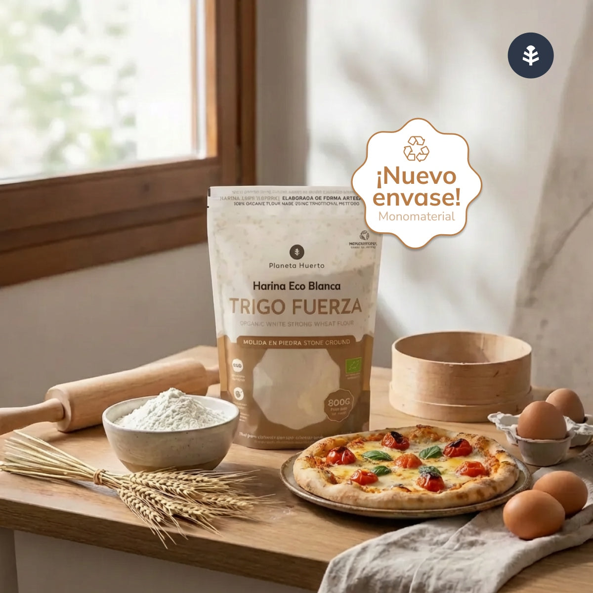 Organic Wheat Flour Eco Planeta Huerto 800 g