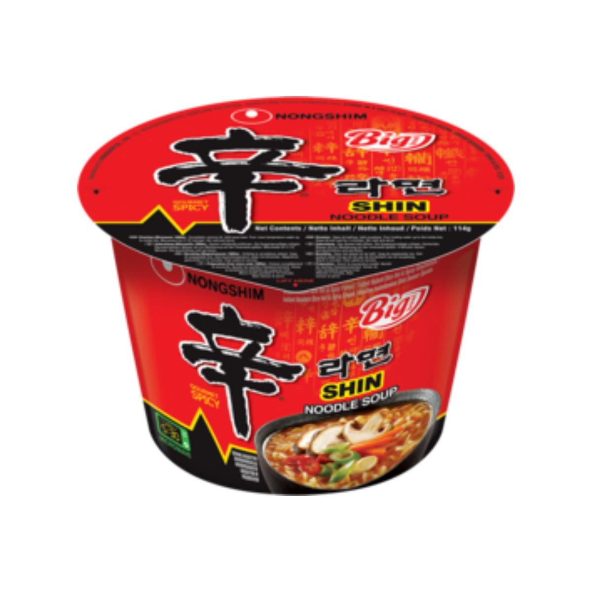 Fideos Instantáneos muy picantes Shin Ramyun Bote Grande Nong Shim 114 g