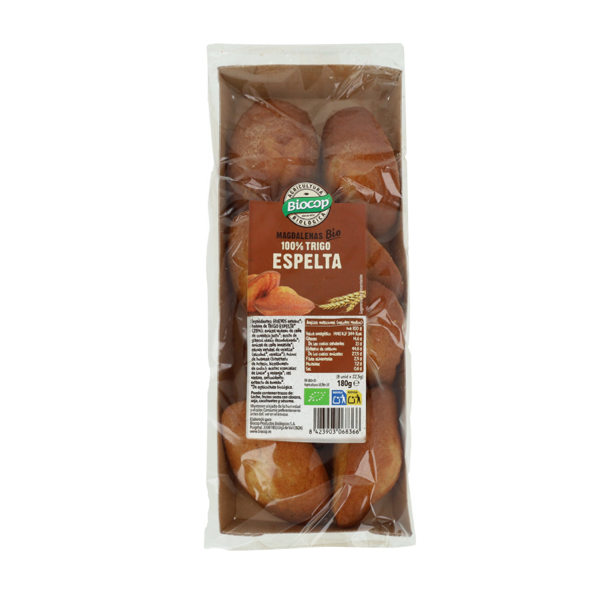 Muffins aus 100 % Dinkelmehl Biocop 180 g