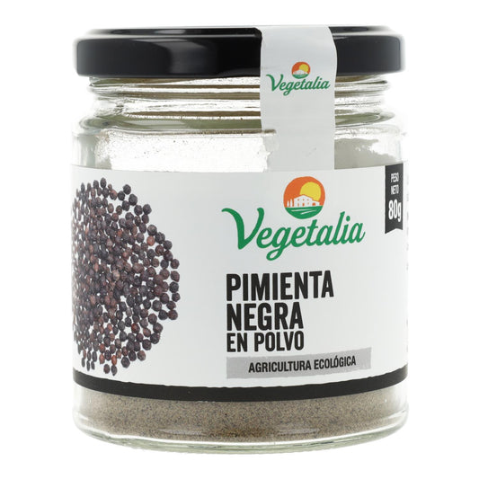 Pimienta Negra en polvo Bio Vegetalia 80 g