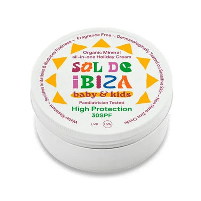 Allt-i-ett-solkräm för spädbarn 0 månader SPF30 Sol de Ibiza BIO 100 g