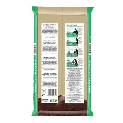 Planeta Huerto ECO Universal Peat-Free Potting Soil 20 L - Improved Formula