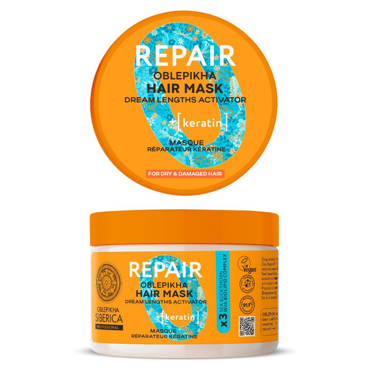 Keratin-Reparatur-Haarmaske, Natura Siberica, 300 ml