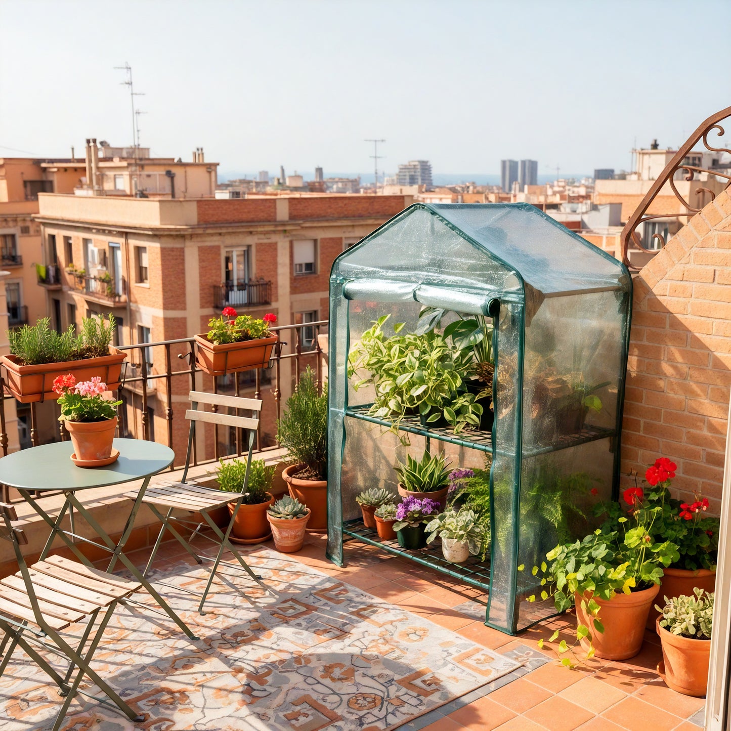 Serra da balcone a 2 ripiani Biotop