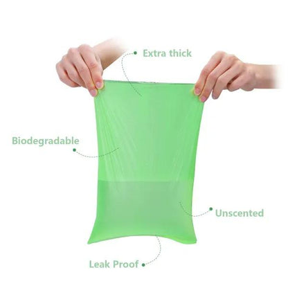 Biodegradable dog waste bags with dispenser 450 bags - 30 rolls
