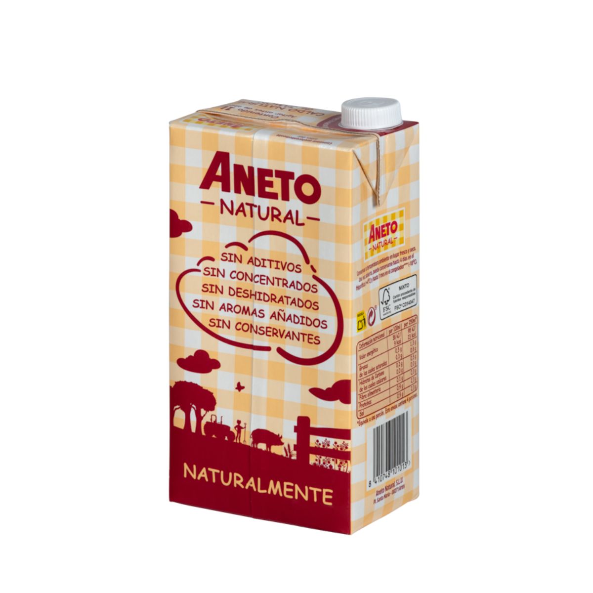 Naturalny bulion z szynką Aneto 1 l