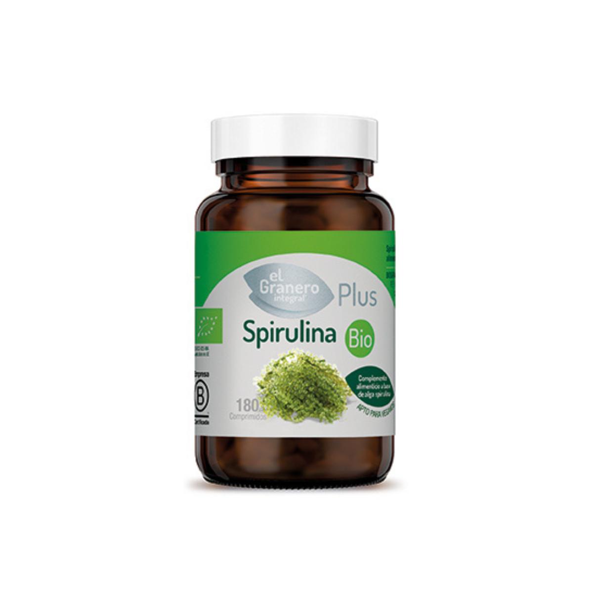 Spirulina bio El Granero, 180 tabletter