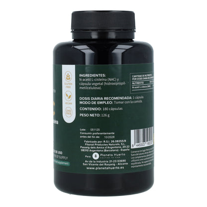 NAC 600 mg Planeta Huerto 180 capsules